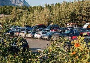 Planning a fall trip to Many Glacier? Expect limited parking and services