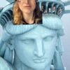 Musician goes viral for looking like the Statue of Liberty