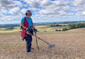 Metal detectorist strikes gold after searching same field for 20 years