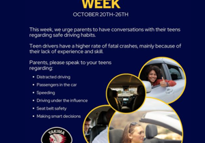 National Teen Driver Safety Week: Talk to your teens and be a good example behind the wheel