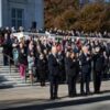 Harris appears with Biden for first time since election loss