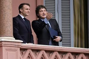 Macron defends French farmers in talks with Argentina’s Milei