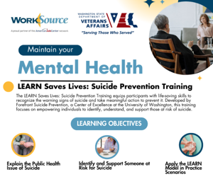 WorkSource hosting Suicide Prevention Training in December