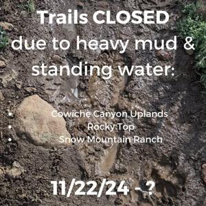 Heavy mud and standing water cause Yakima trails to close