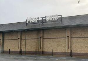 Storm changes store’s sign to ‘Morons’