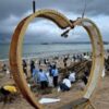 Volunteers clean up Bali’s beach from “worst” monsoon-driven trash