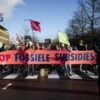 Dutch police detain hundreds at climate protest